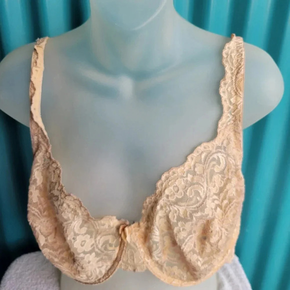Beige Lace Bra 40DDD underwire Three hooks Smart and Sexy - Picture 15 of 16